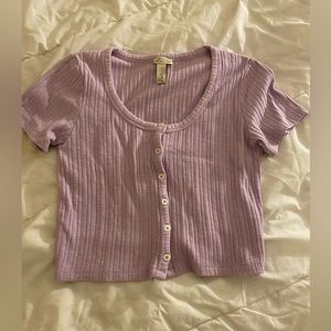 purple cropped top